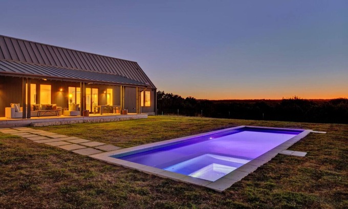 Stonewall House | Luxury Bunkhouse, 14 Acres, Pool, Hot Tub & views