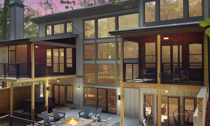 Ellijay Cabin | Luxury Cabin w/Private Waterfall, Hot Tub, Fire Pit & More