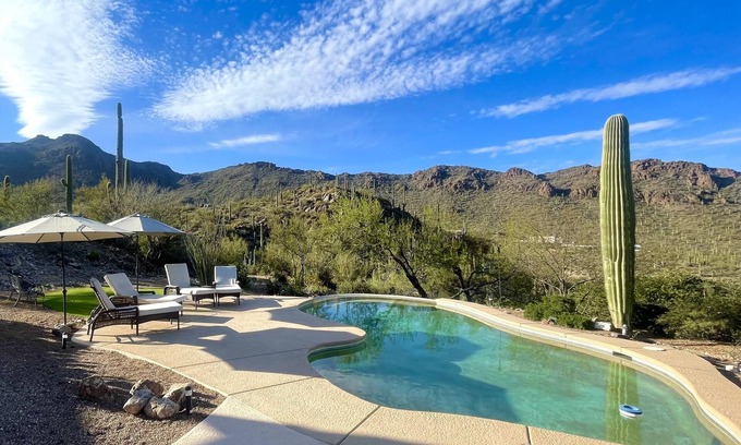 Trails End Estates House | Luxury Desert Escape with Heated Pool, Spa & Stunning Views