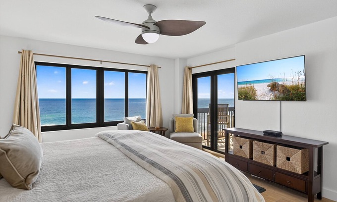 Ormond-by-the-Sea Condo | Luxury direct oceanfront corner with a large private balcony, heated pool and garage