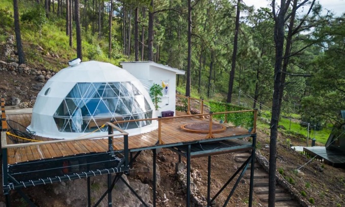 Comayagua Apartment | Luxury Geodesic Eco Dome in Nature: Exclusive Glamping in Tiny Pines Sky Dome