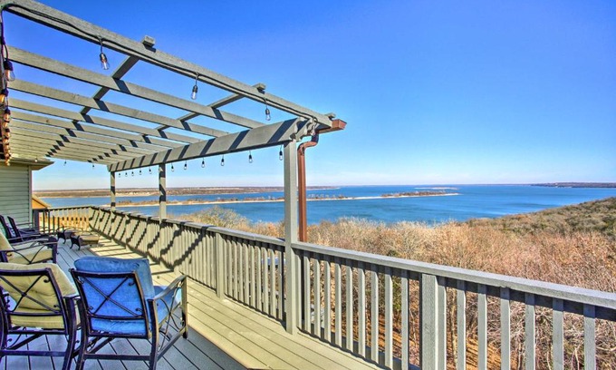 Pottsboro House | Luxury Getaway with Home Theater and Decks!