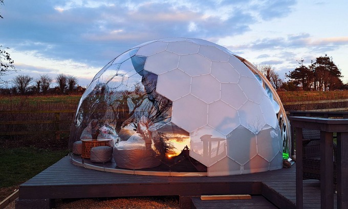 Corofin Cabin | Luxury Glamping Dome with views of the Burren