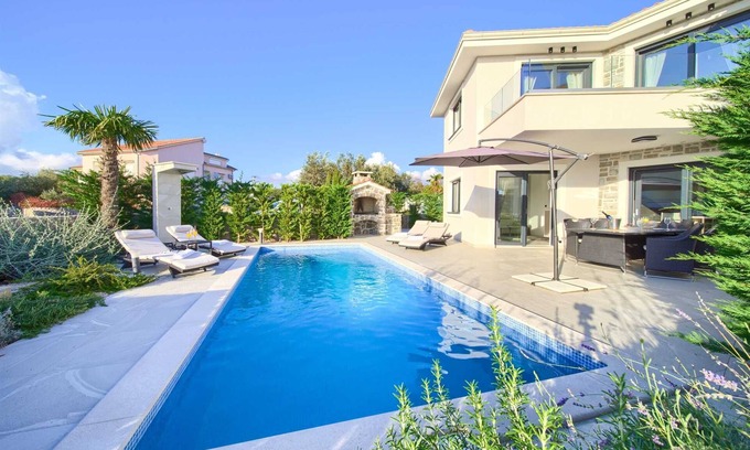 Krk House | Luxury Holiday house ADELLA with a sea view