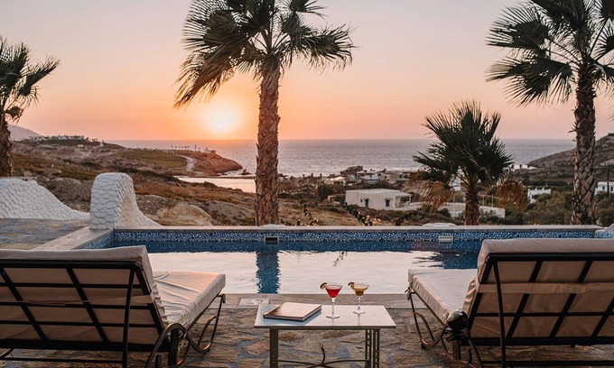 Ios Town Villa | Luxury Ios Villa | Villa Aegean Bliss | 3 Bedrooms | Private Pool & Grand.