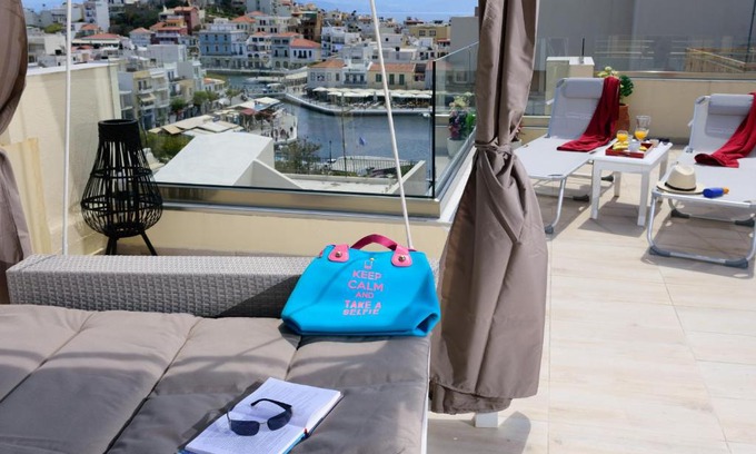 Agios Nikolaos Apartment | Luxury Lake View Center House