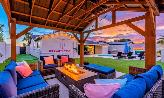 Papago Parkway House | Luxury living in Old Town Scottsdale - Heated pool, fire pit, early check-in!