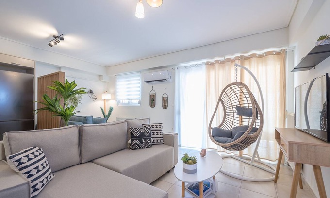 Goudi Apartment | Luxury Loft with a Balcony by CloudKeys