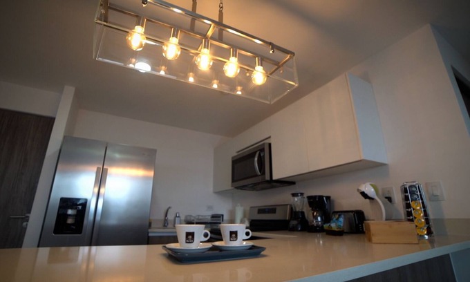 Escazu Apartment | Luxury Modern Escazu 1 Bedroom Apartment Views, Pool, Gated, 24/7 Security