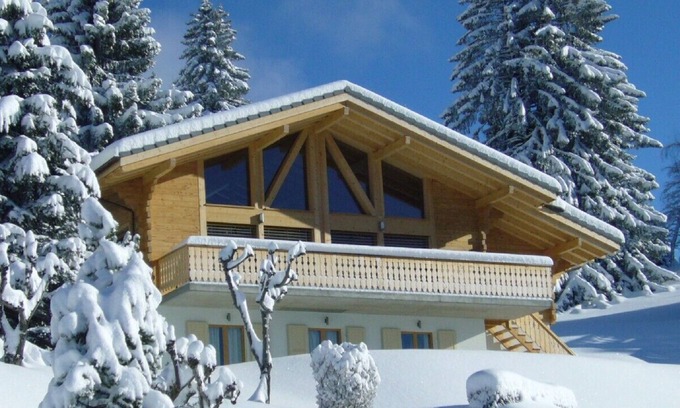 Barboleusaz Ski Chalet | Luxury Modern Swiss Chalet - Spectacular Panoramic Views - 200m From Piste