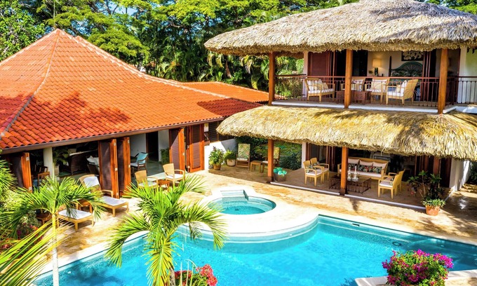 Los Lagos Villa | Luxury Villa less than 400 meter walk to the Beach - Pool & Jacuzzi Sleeps 10-12