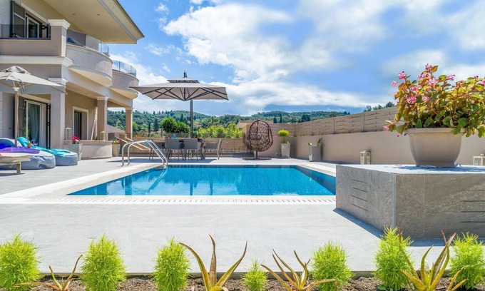 Termenades Villa | Luxury Villa Matzourana - Exclusive Villa by the Sea with swimming pool on Corfu Island, Greece