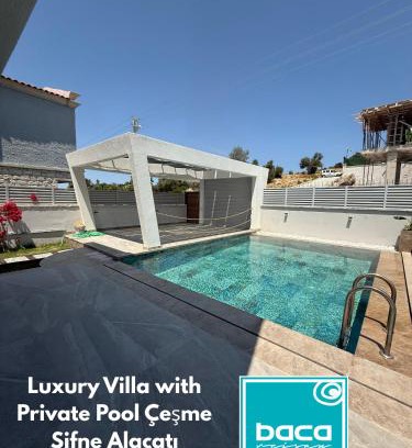 Sifne Mahallesi Apartment | Luxury Villa with Private Pool Çeşme Sifne Alaçatı