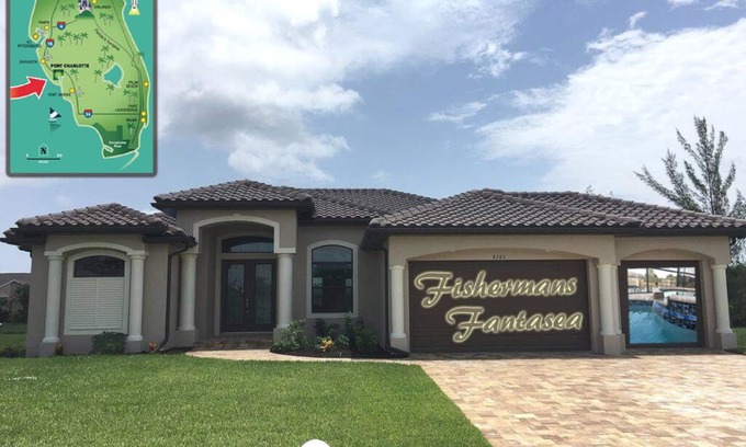 South Gulf Cove House | Luxury Waterfront Home Near Beaches With Private Heated Pool & Hot Tub & Kayaks