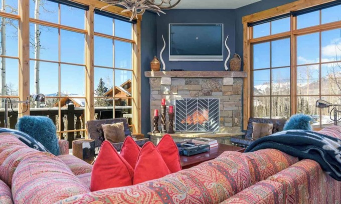 Mountain Village Condo | Luxury Winter Condo by InvitedHome | Walk to Ski, Mountain Views, Sleek Design