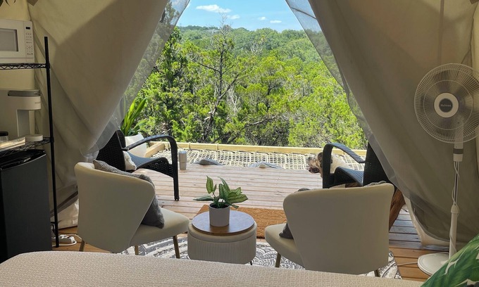 Cross Mountain RV Rental | Magical Stargazing Retreat on 11 Acres in San Antonio Estrella 1