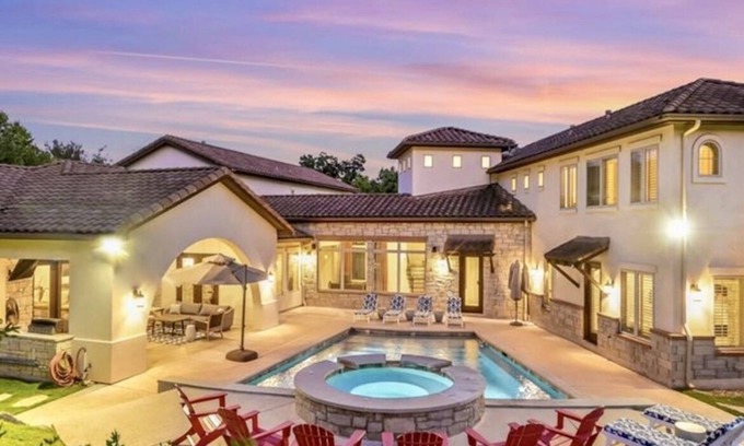 Lower Basin Lake Travis House | Magnificent Estate with HEATED pool, Across from Lake Austin