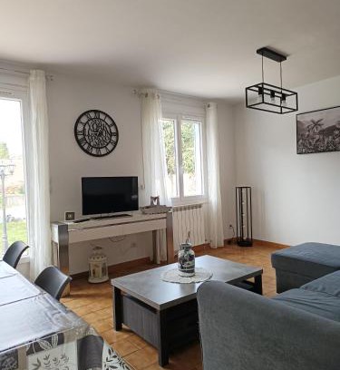 Thuir Villa | Maison 6 pers, avec jardin, clim et pétanque