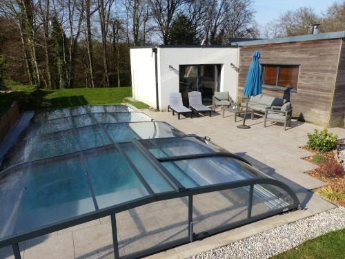 Saint-Brandan House | Maison bois avec piscine