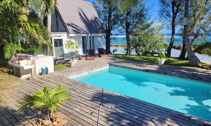 Temae House | Maison Bord de mer 4 Chambres Avec Piscine