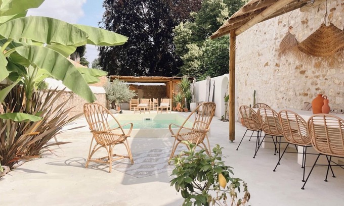 Descartes Villa | Maison Hortense 14 Personnes Piscine et Sauna