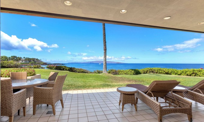 Wailea Condo | Makena Surf F104 - Oceanfront 3BR w/AC, Panoramic Views & Beach Access