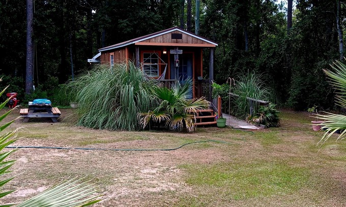 Florida Panhandle Cabin | Malakai campground different by design⛺ little jo cabin wheelchair accessible