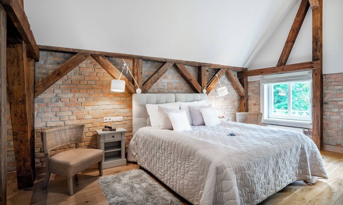 Nowe Warpno Bed & Breakfast | Manowce Palace - Quadruple Room with Lake View (Room 3)