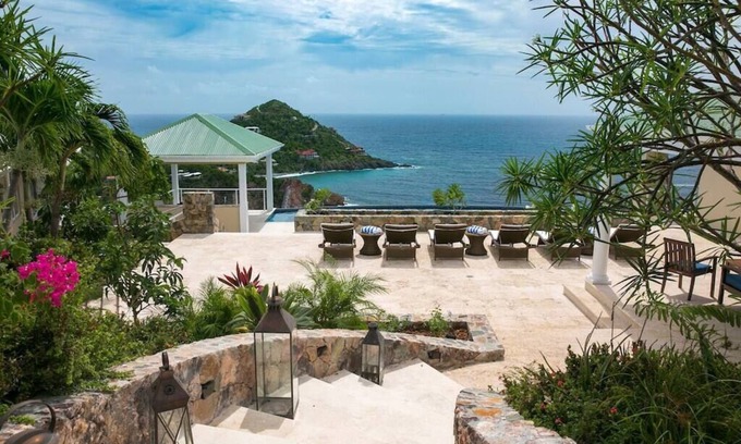 Great Cruz Bay House | Maria Bluff Main House- Modern Renovations, Private Pool, Ocean Front Views, and
