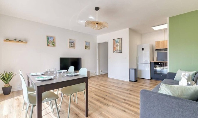 Quartier Pasteur Apartment | Marine, votre F2 moderne à Rouen
