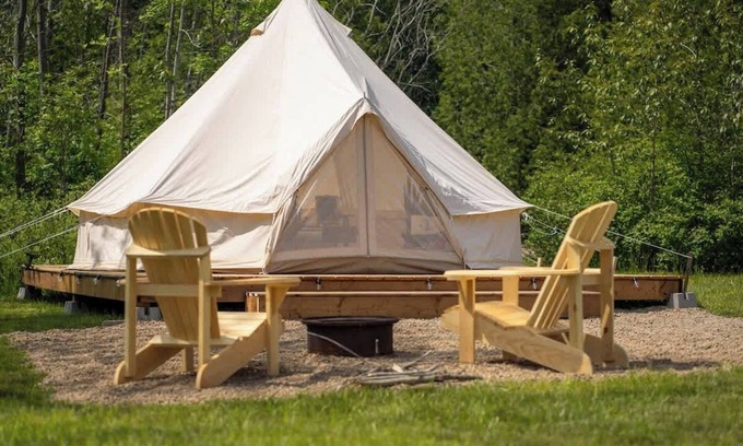 Miller Lake House | “Mariner” Luxury Glamping Tent | Tobermory