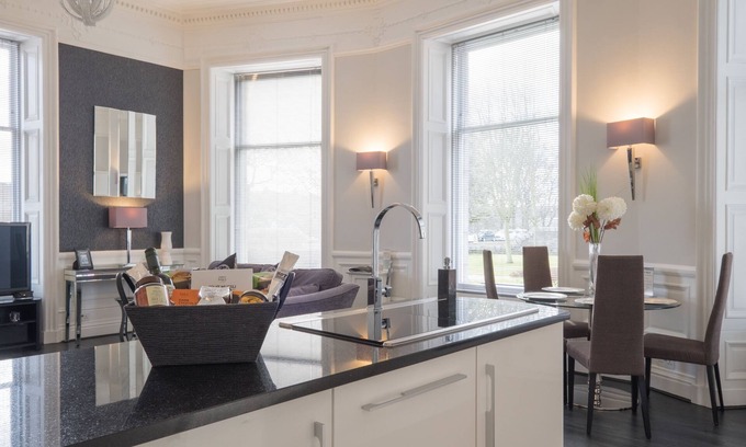 Central Aberdeen Apartment | Marks At The Manor Luxury Riverside Apartments - Sleeps up to 4, with Parking and Sky TV