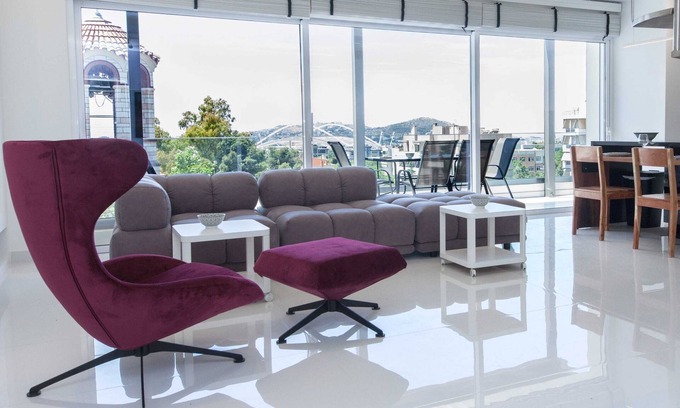 Amarousion Apartment | Marousi 2 Bd Modern Luxury Living with Shared Pool