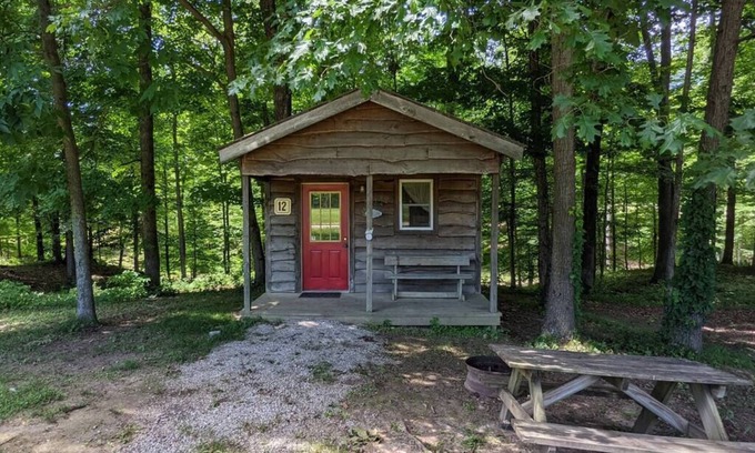 Helmsburg Cabin | "Martin" Camping Cabin #12 | Pet Friendly