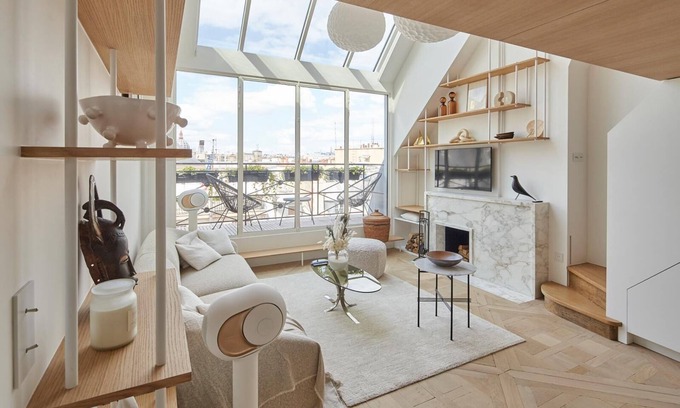 Madeleine Apartment | Masterpiece loft Eiffel Tower view in enchanting Paris