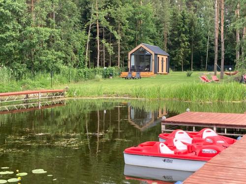 Szeligi House | Mazury Resort-nowoczesna stodoła 10 m od jeziora