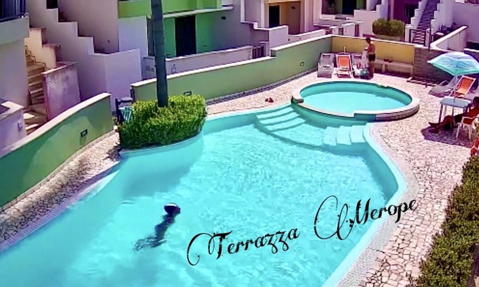 Torre dell'Orso Apartment | Merope terrace in residence with pool