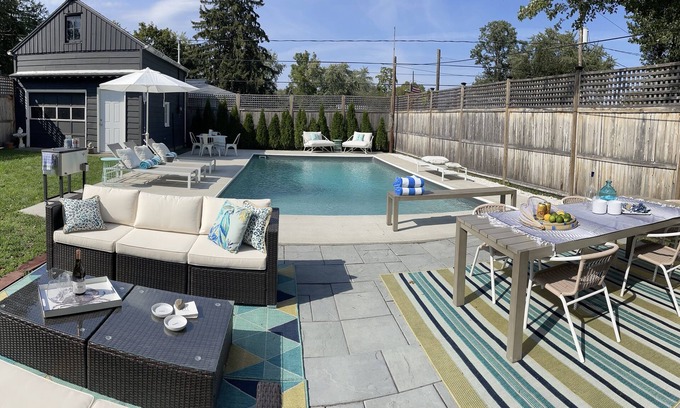 Hudson Cottage | Mid- Century cottage, Outdoor Oasis