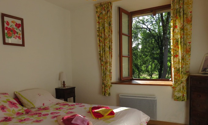 Rochechouart Cottage | Mill, private island, heated swimming pool June to September below the Castle