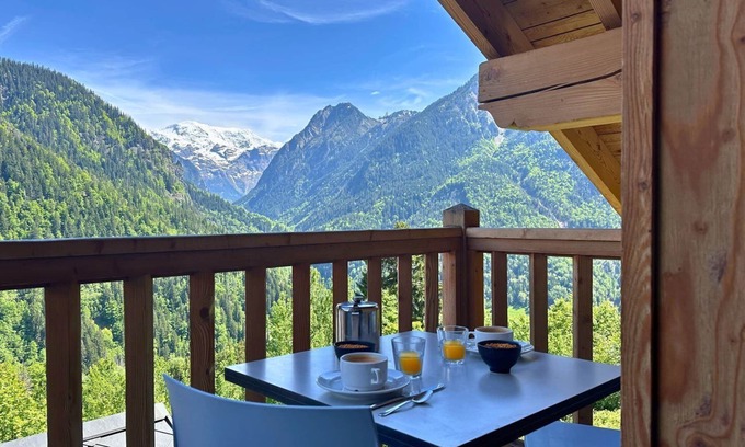 Champagny-en-Vanoise Condo | Mira, Exceptional view pool comfort, Spa