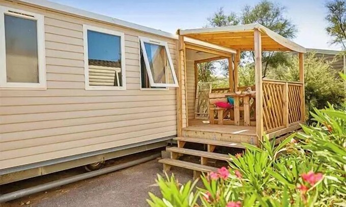 Nages House | Mobil-home | Comfort | 2 Bedrooms | 4/6 persons | Single terrace | A/C