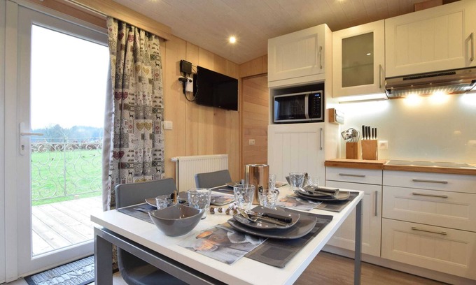 Vielsalm Villa | Mobile Home in Ardennes Near Forest & Sauna