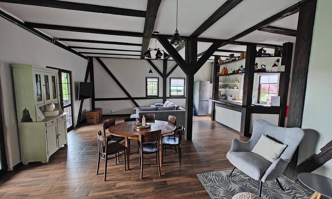 Ruciane-Nida House | Modern 100 Year Old Barn In The Heart Of Mazury Near To River Krutynia