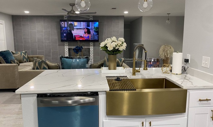 Broadmoor House | Modern 4 bedroom home with pool. Sleeps 10-12 comfortable.