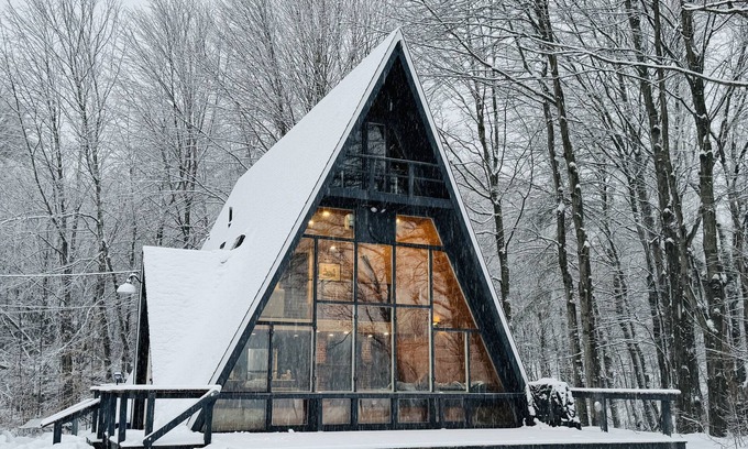North Conway Cabin | Modern A-frame w Mountain Views - North Conway