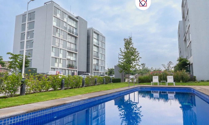 Tlajomulco de Zuniga Apartment | Modern Apartment with Terrace and Pool Access