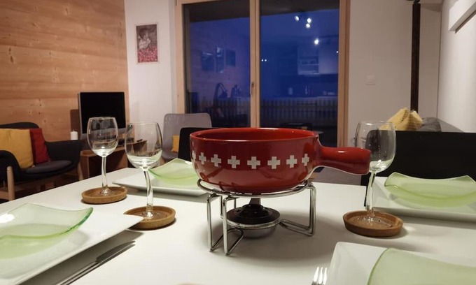 Leysin Apartment | Modern apartment with an amazing view