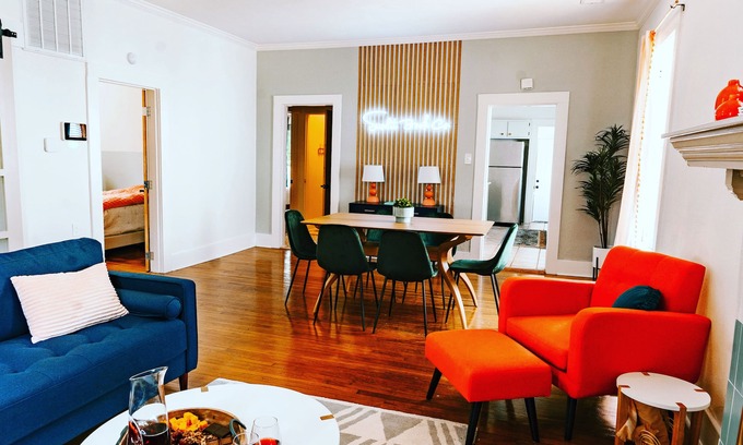 Heights House | Modern Boho Bungalow with Great Walkability to Charm Heights Strip!