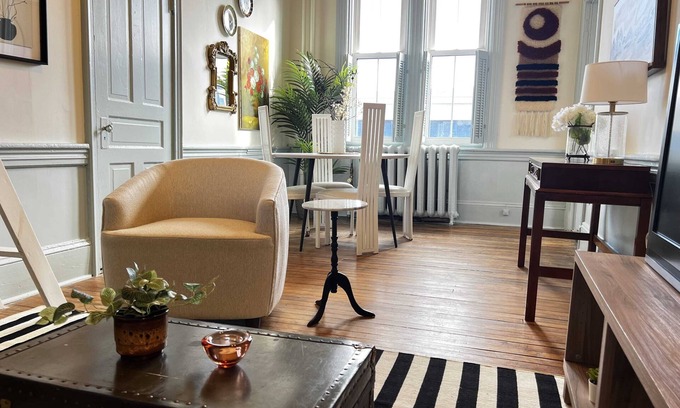 South End Apartment | Modern Comforts in Downtown's Victorian Gem, Patio