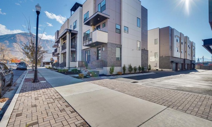 Central Business District House | Modern Downtown Provo Townhome with Balcony!